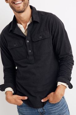 Moleskin Long-Sleeve Pullover Workshirt